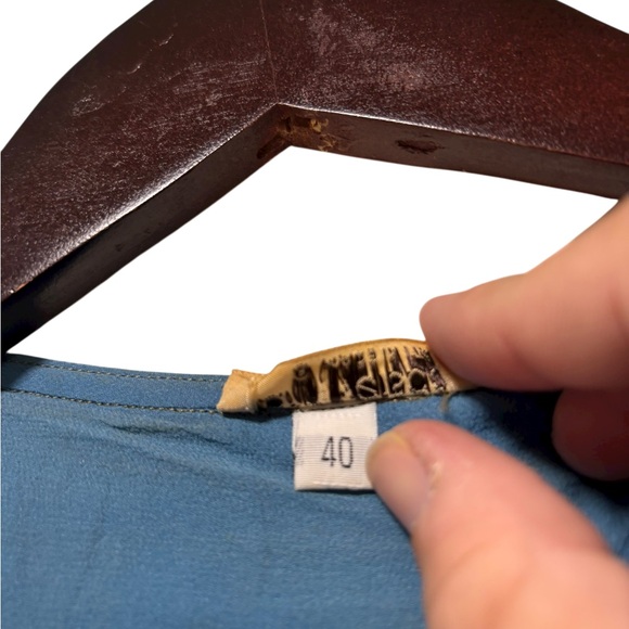 Vintage Gianni Versace Silk Ruffled Blouse Women’s Size 40 Made In Italy 80s - Picture 7 of 10